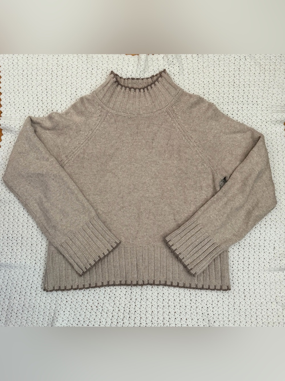 GAP Neutral Taupe Cowl-Neck Sweater